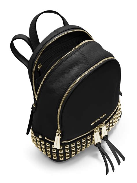 michael kors rhea logo backpack|michael kors rhea studded backpack.